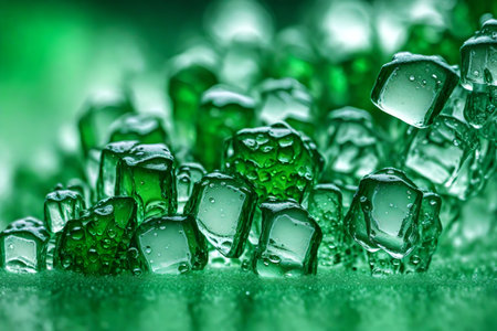 green ice macro textureの素材