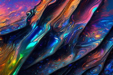 holographic colors paint macro textureの素材