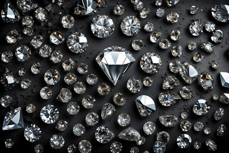 dirty diamond flat lay backgroundの素材