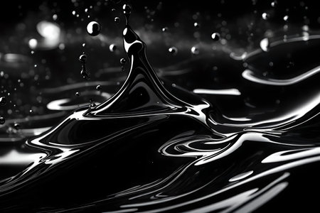 black liquid backgroundの素材