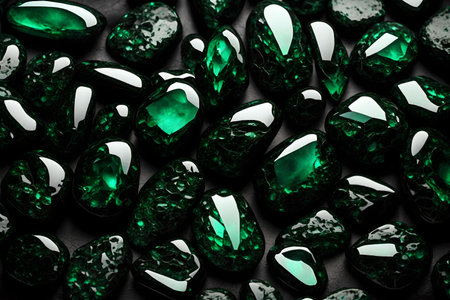 black emerald stone product backgroundの素材