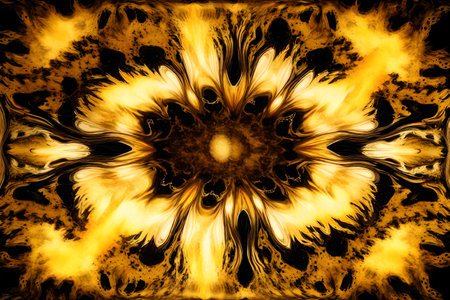 golden ink splash symmetry textureの素材