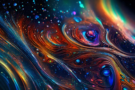 holographic colors paint macro textureの素材