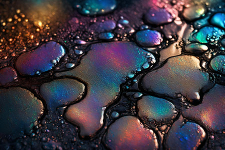 holographic colors mud macro textureの素材