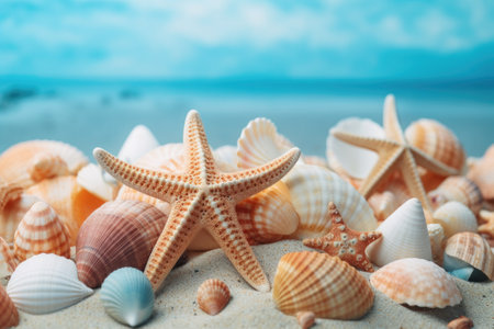 Seashells & Starfish: A Nostalgic Summer's Taleの素材