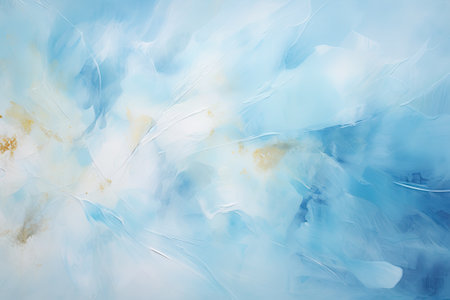 Serene Wonders: A Mesmerizing Pastel Blue Abstract with Nature's Touchの素材