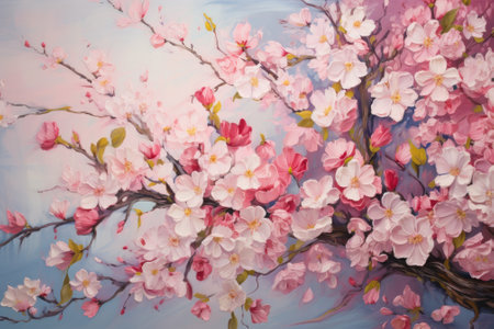 Blissful Blooms: A Serene Spring/Summer Tapestryの素材