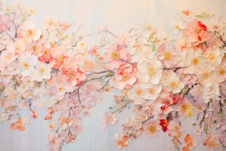 Blissful Blooms: A Serene Spring/Summer Tapestryの素材