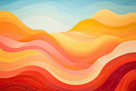 Sunshine Elevation: A Vibrant Display of Abstract Beautyの素材