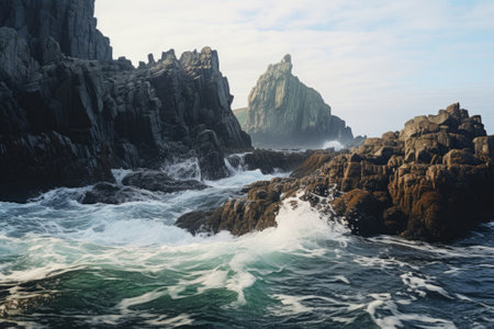 Nature's Symphony: A Journey through the Rock and Seaの素材