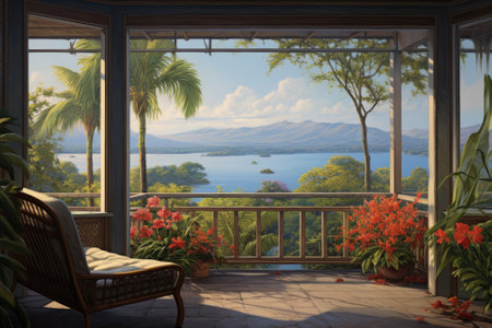 Paradise Found: Embracing the Tranquilizing Charm of Tropical Blissの素材