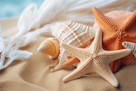 Seashells & Starfish: A Nostalgic Summer's Taleの素材