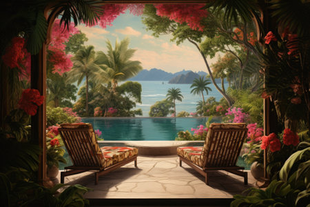 Paradise Found: Capturing the Essence of a Tropical Summer Vacationの素材