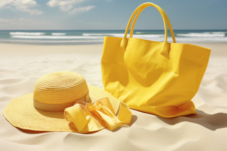 Sun-Kissed Yellow: Essential Beach Accessories for a Radiant Summerの素材