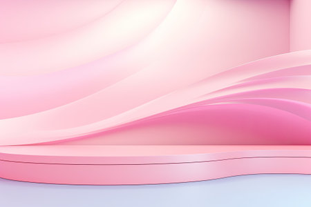 Summer Serenity: Abstract Pink Studio Background for Product Showcaseの素材