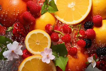 Flavors of Summer: A Burst of Colors and Fruitsの素材