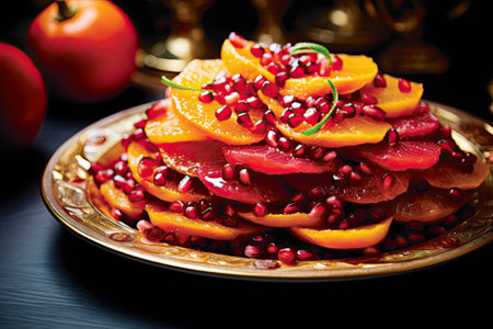 Festive Zest: A Citrus-Pomegranate Delightの素材