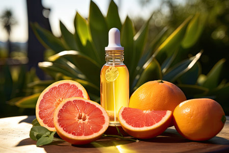 Sunny Citrus Bliss: A Refreshingly Herbal Grapefruit Delightの素材