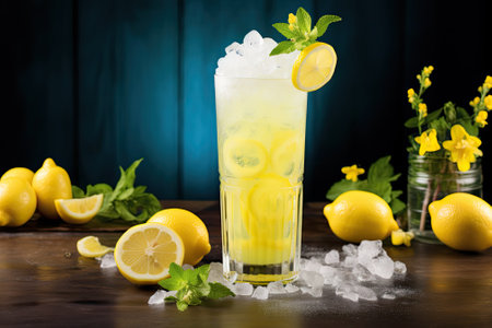 Zesty Lemon Breeze: A Refreshing Summer Delightの素材