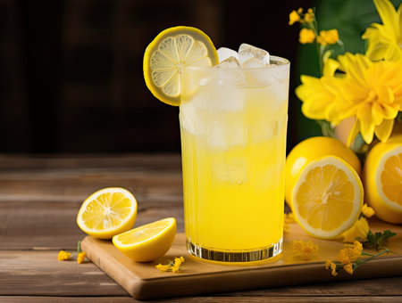 Zesty Lemon Breeze: A Refreshing Summer Delightの素材