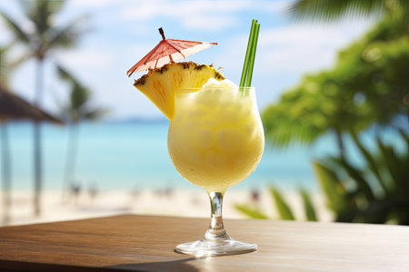 Pineapple Chill: Refreshing Summer Sips in Paradiseの素材
