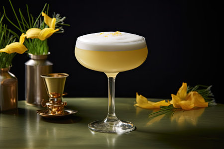 The Zesty Mix: A Refreshing Whiskey Sour Fusionの素材