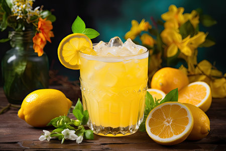 Zesty Lemon Breeze: A Refreshing Summer Delightの素材