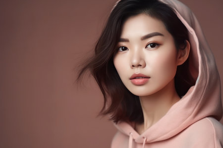 fashion concept of young asian woman beauty photo, cosmetics skin care body careの素材