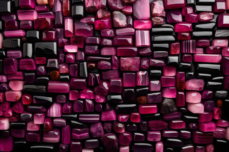 pink black tourmaline wallの素材
