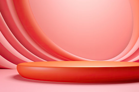 Abstract Blush: A Vibrant Gradient Studio Background for Product Presentationの素材