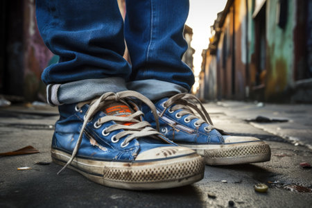 Journeying on a Shoestring: Exploring the World with Jeans and Worn Sneakersの素材