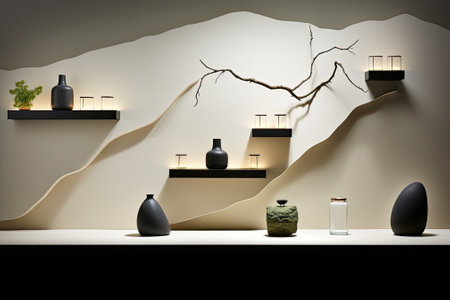Nature's Elegance: A Minimalist Journey into Modern Product Displayの素材