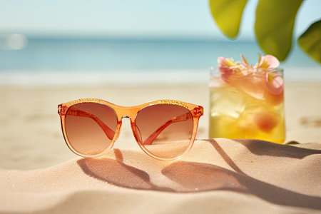 Beach Bliss Essentials: Sun, Shades, and Sipsの素材