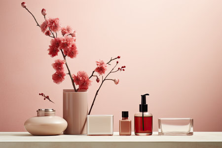 Delicate Elegance: A Minimalist Cosmetic Showcaseの素材