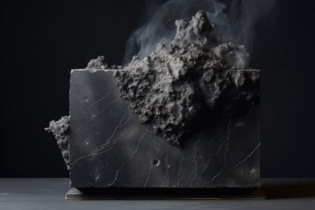 Smoke Infused Obsidian: A Gray Textured Concrete Masterpieceの素材