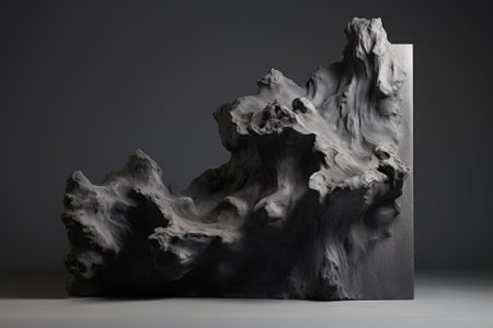 Smoke Infused Obsidian: A Gray Textured Concrete Masterpieceの素材