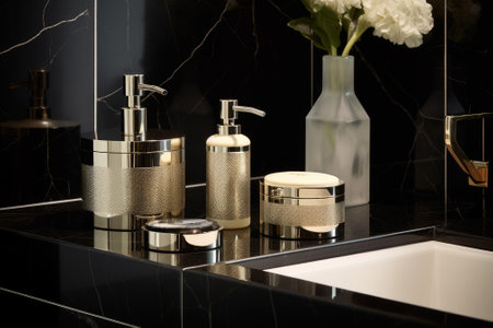 Presenting Perfection: A Luxury Showcase for Bathroom Essentialsの素材