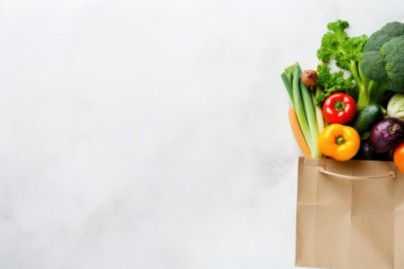 Background information on nutritious food. Wholesome plant-based items, including vegetables and fruの素材