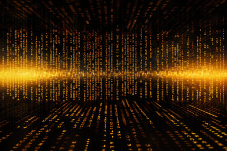 The background of binary codeの素材