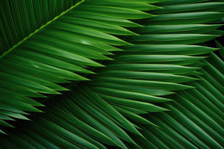 The underlying concept of a palm leaf background.の素材