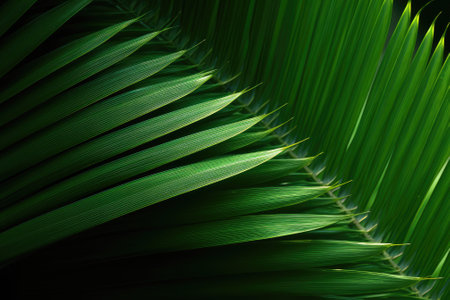 The underlying concept of a palm leaf background.の素材