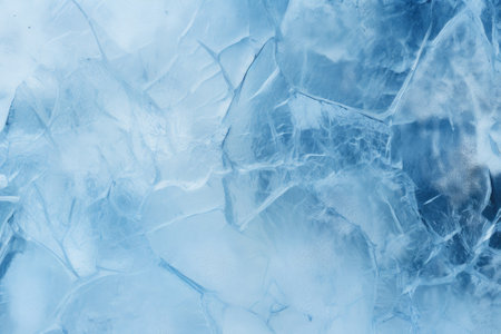 Icy texture with shades of blue. Background resembling nature. The textured and chilly surface of thの素材