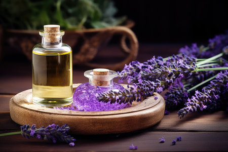 SPA, an essential oil infused with the aromatic essence of lavender flowers to promote both physicalの素材