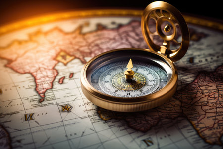 The concept background of adventure discovery navigation communication logistics geography transportの素材