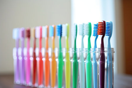 Examining the old and new toothbrushes from a broader perspective we can observe distinct variationsの素材