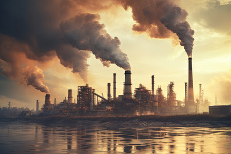 industrial activities causing pollution in the airpgの素材