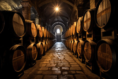 Wine barrels Porto Portugalの素材