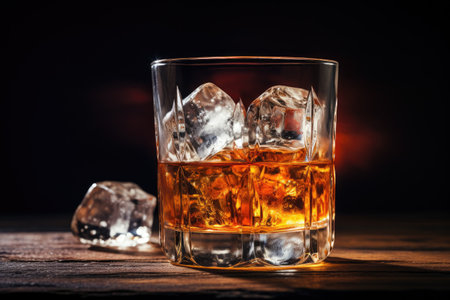 Whiskey Bourbon on Iceの素材
