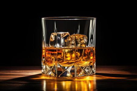Whisky in a studioの素材