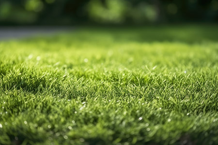 Green grass lawn texture in gardenの素材